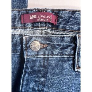 LEE Ultimate 5 Riveted womens straight jeans size 14‎ M Medium cotton W34 L32